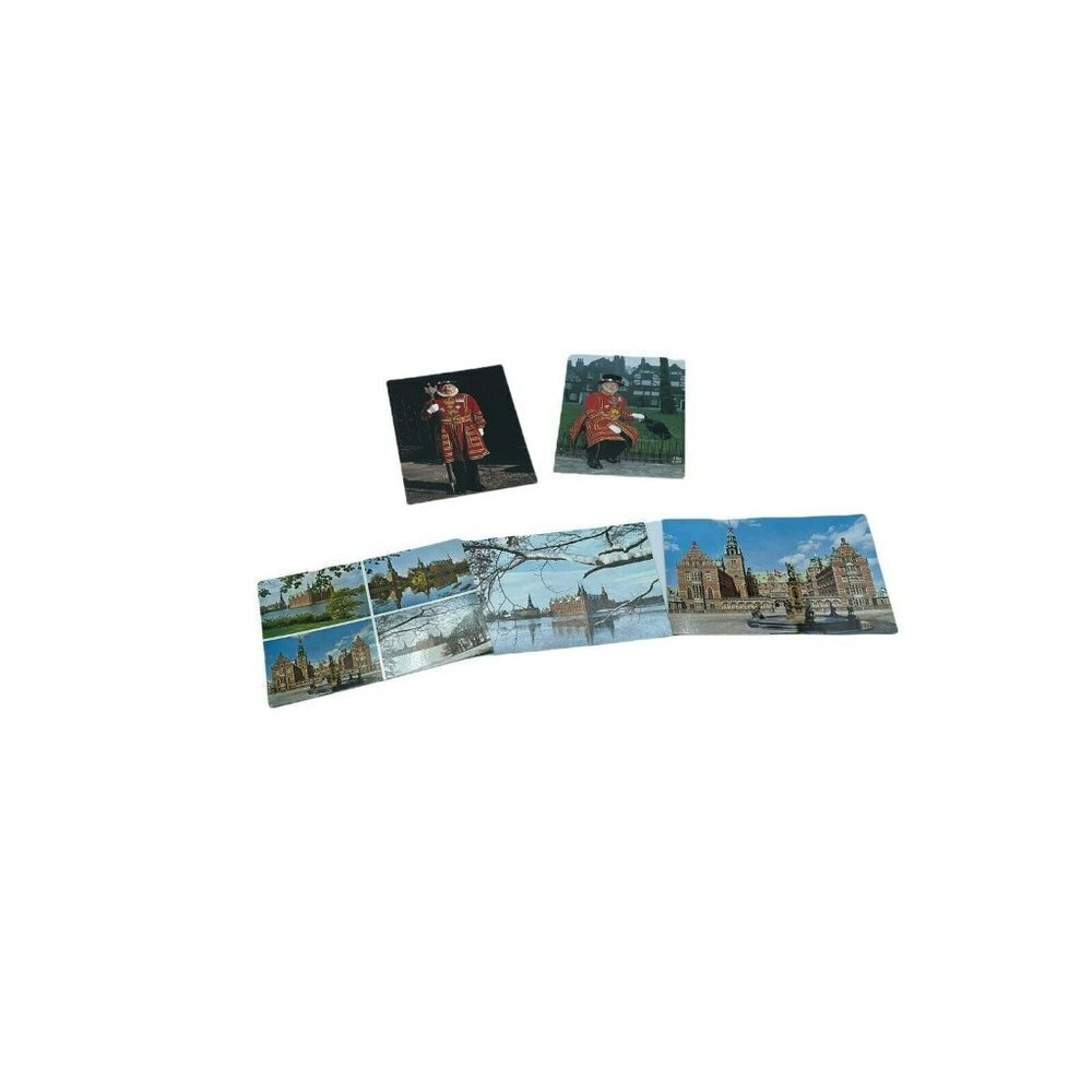 Lot of 5 Travel Denmark and London Postcards